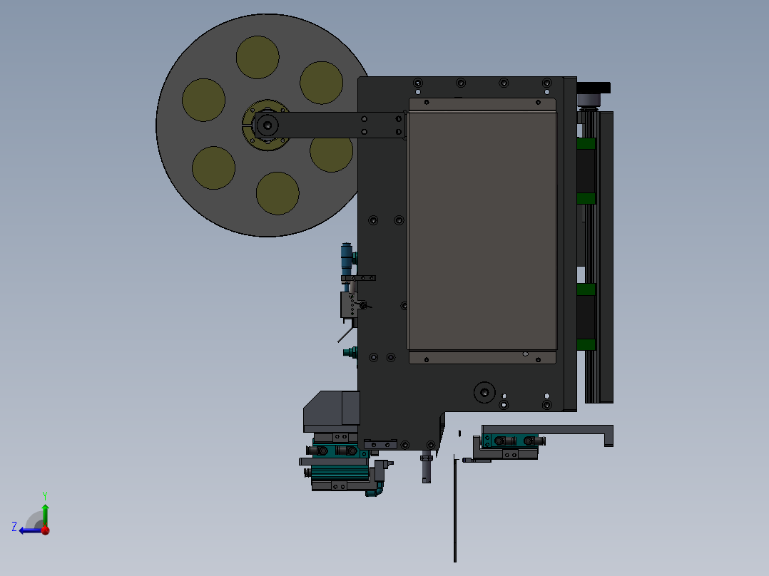 贴胶机器右视图
