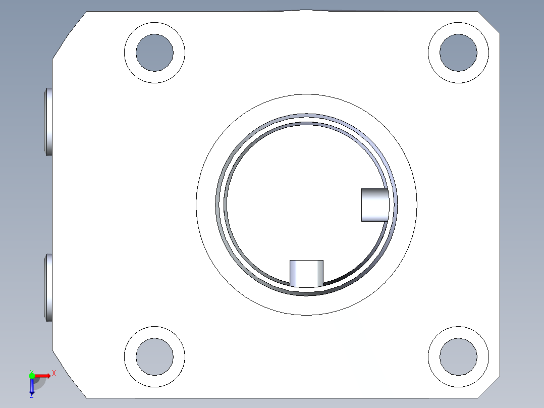 KOSMEKLHA0650-GL-F多系列多零件图纸模型俯视图