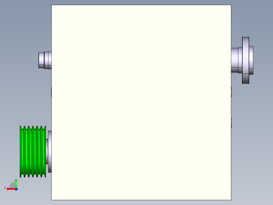 机床变速箱5后视图