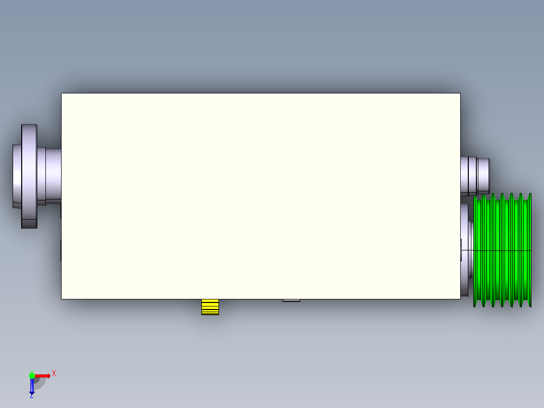 机床变速箱5俯视图