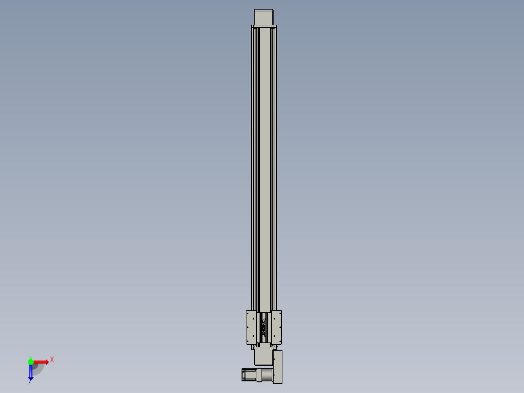 威洛博直线电机模组EB16-L208-S1750-BL-ZP75-MS3-5K俯视图
