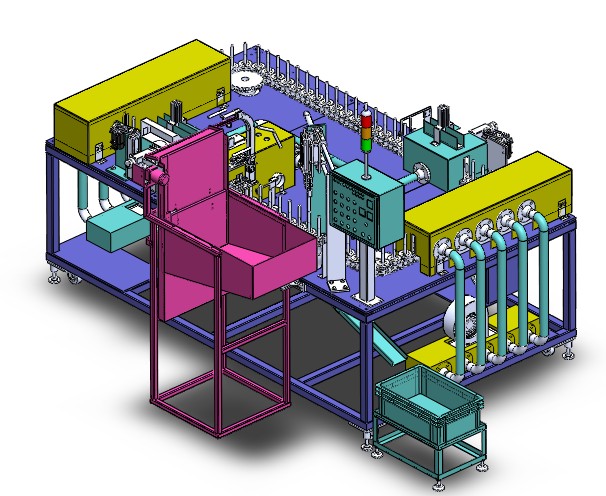 H587 链条循环式钢管喷涂机
