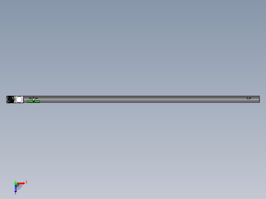 同步带滑台-半封闭B10H-L45-S2000-L-P40-D3俯视图