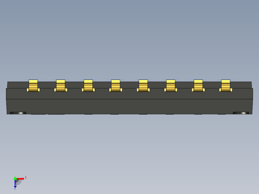 开关继电器保护 SM-DIP-DHN-08F俯视图