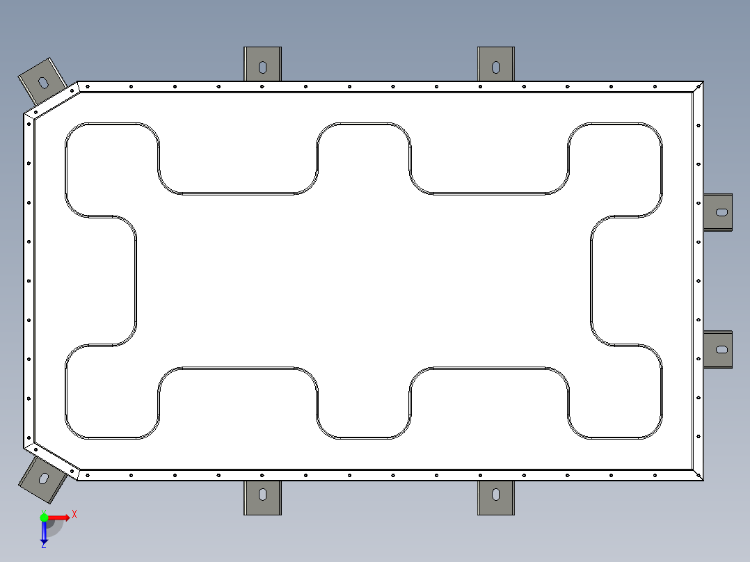 某动力电池包箱体==657955=40俯视图