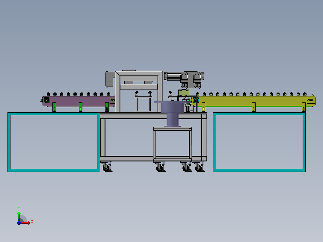 电机转子压装设备sw18可编辑前视图