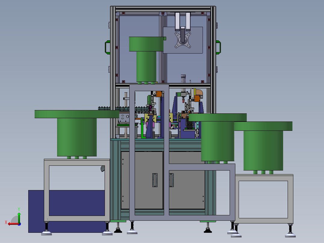 2023.02月-马桶阻尼器弹簧卡爪装配机（sw20可编辑+工程图）后视图