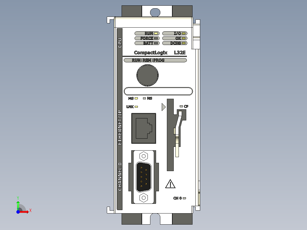Allen Bradley CompactLogix可编程逻辑控制器前视图
