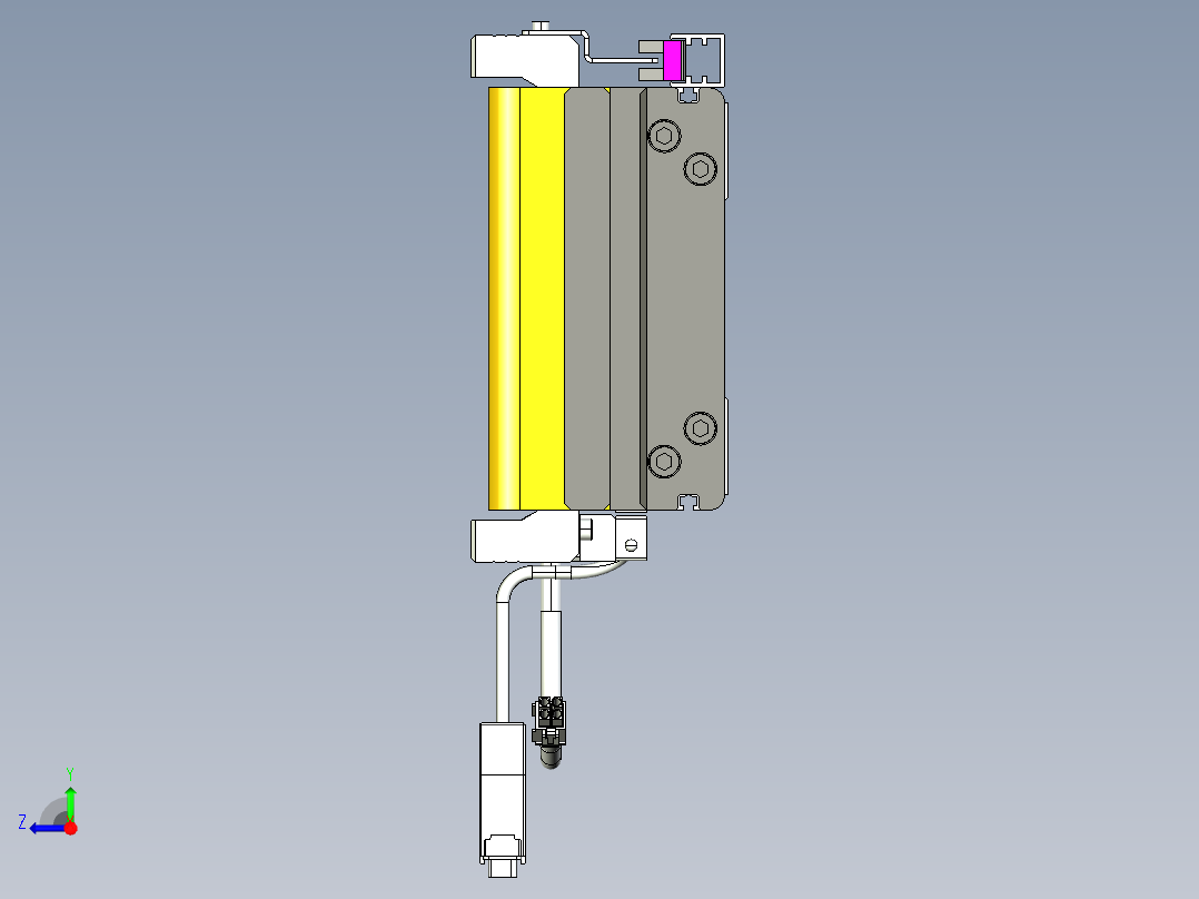 威洛博VL系列3d模型模组VL14S1Y-S3500右视图