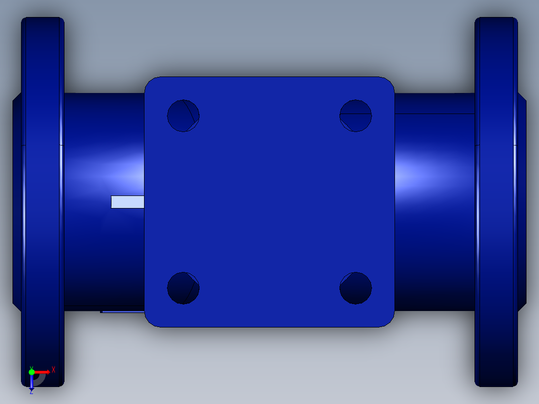 阀门模型-BOA_H_R_Straight_Body_DN25_PN16俯视图