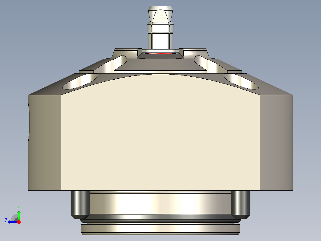 KOSMEKSFA1000-M1N-060多系列多零件图纸模型多系列多零件图纸模型右视图
