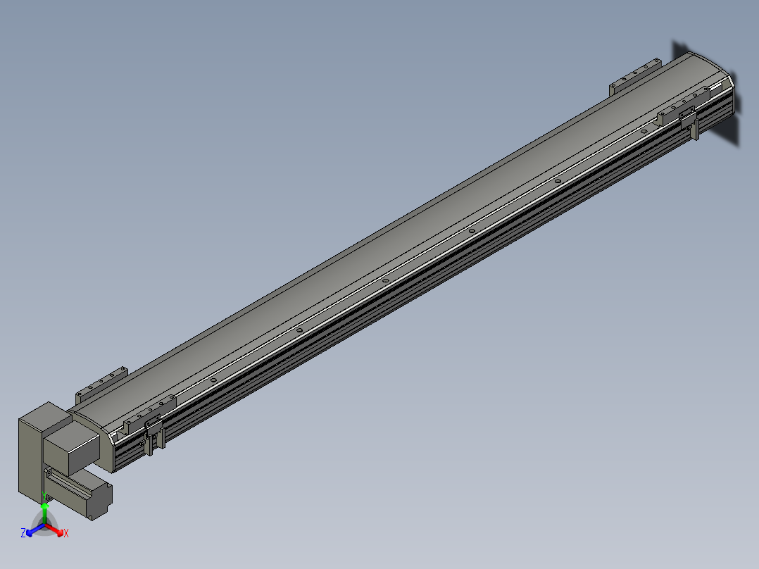 直线模组WG-LHB12-S1200-LD设计图纸正等轴测图