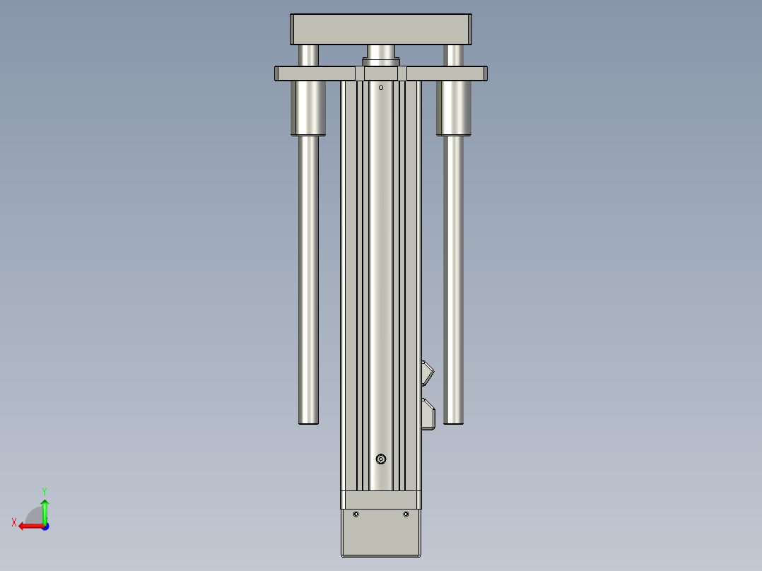 12VZ电动缸-VZ6D-S200-BD后视图