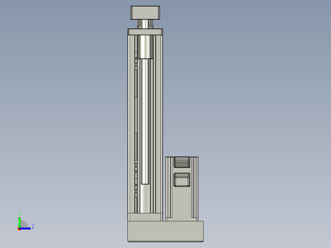 12VZ电动缸-VZ6D-S200-BD左视图