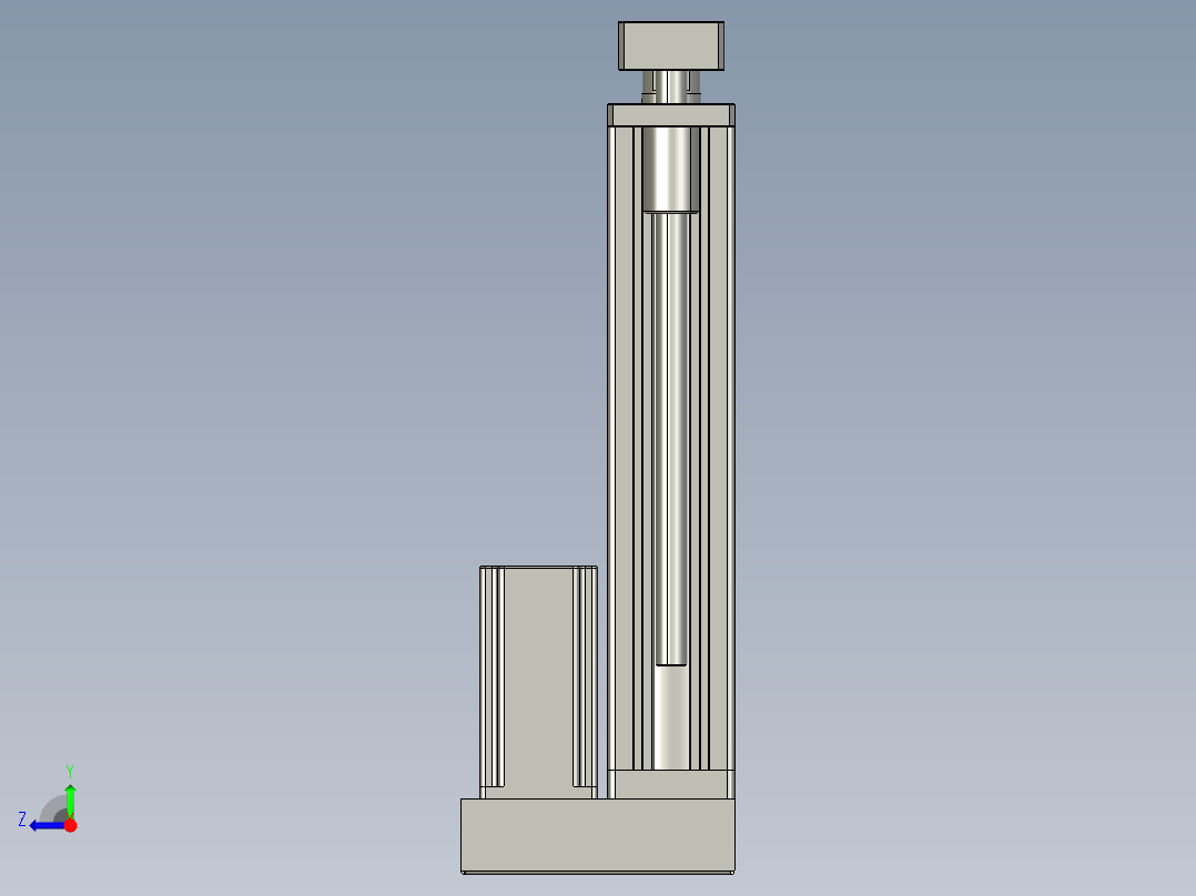 12VZ电动缸-VZ6D-S200-BD右视图