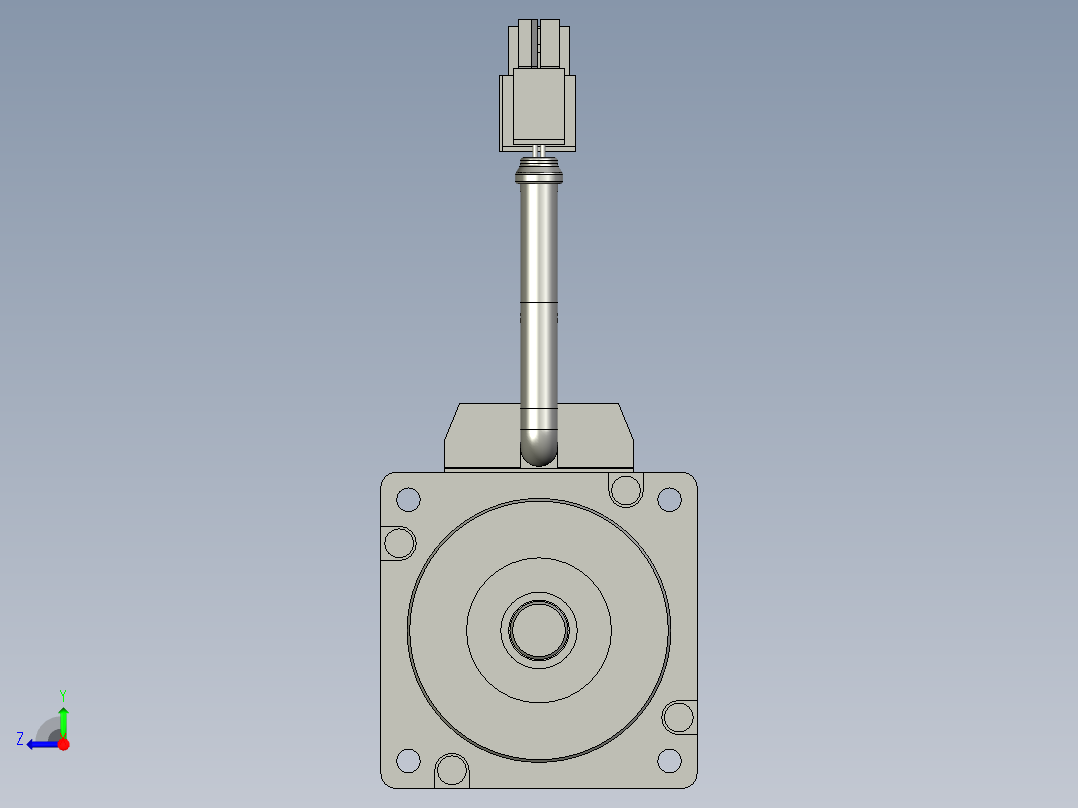 200W MSMD伺服马达右视图