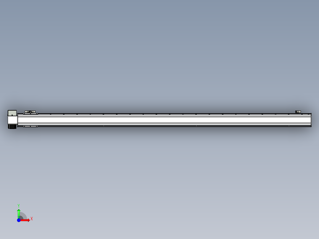 同步带滑台-半封闭B10H-L45-S2000-RD-P40-D3前视图