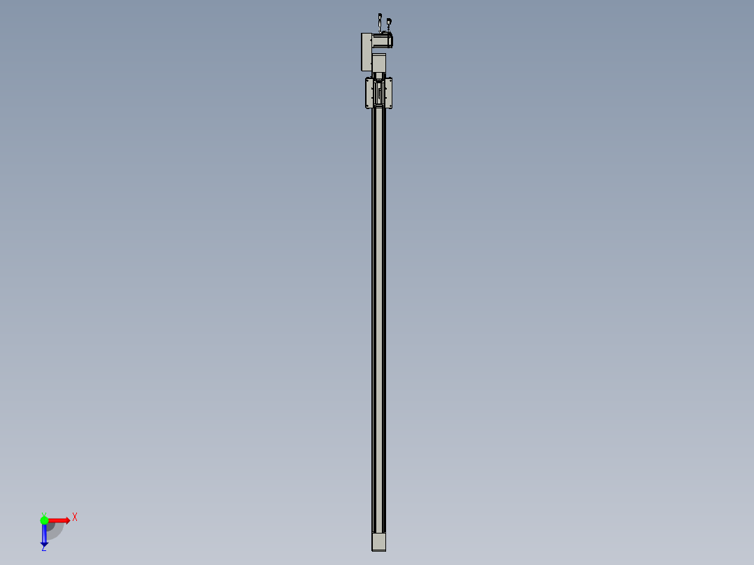 威洛博直线电机模组EB6-L70-S1800-BL-P40-MS3俯视图