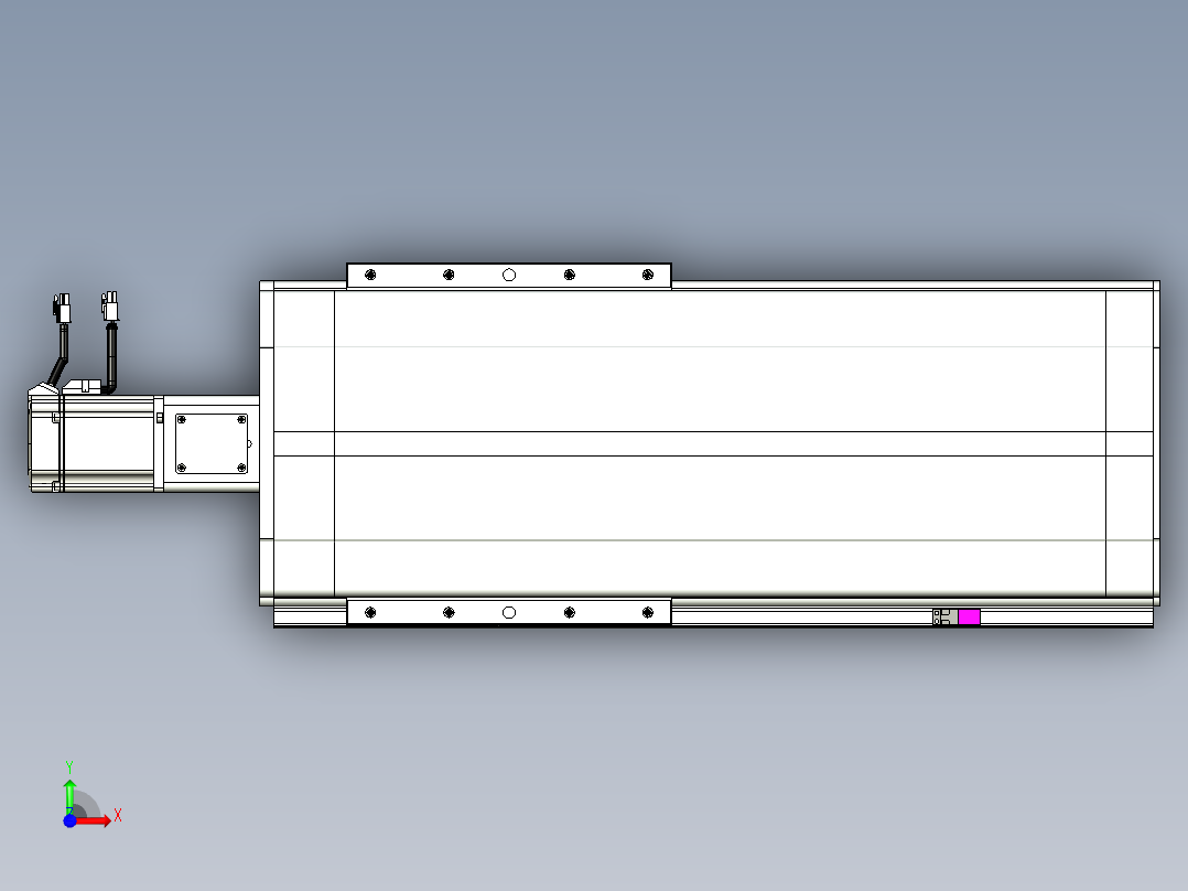 VF丝杆传动-一般环境VF27-Lxx-C-S350-BC-ZP75-C3前视图