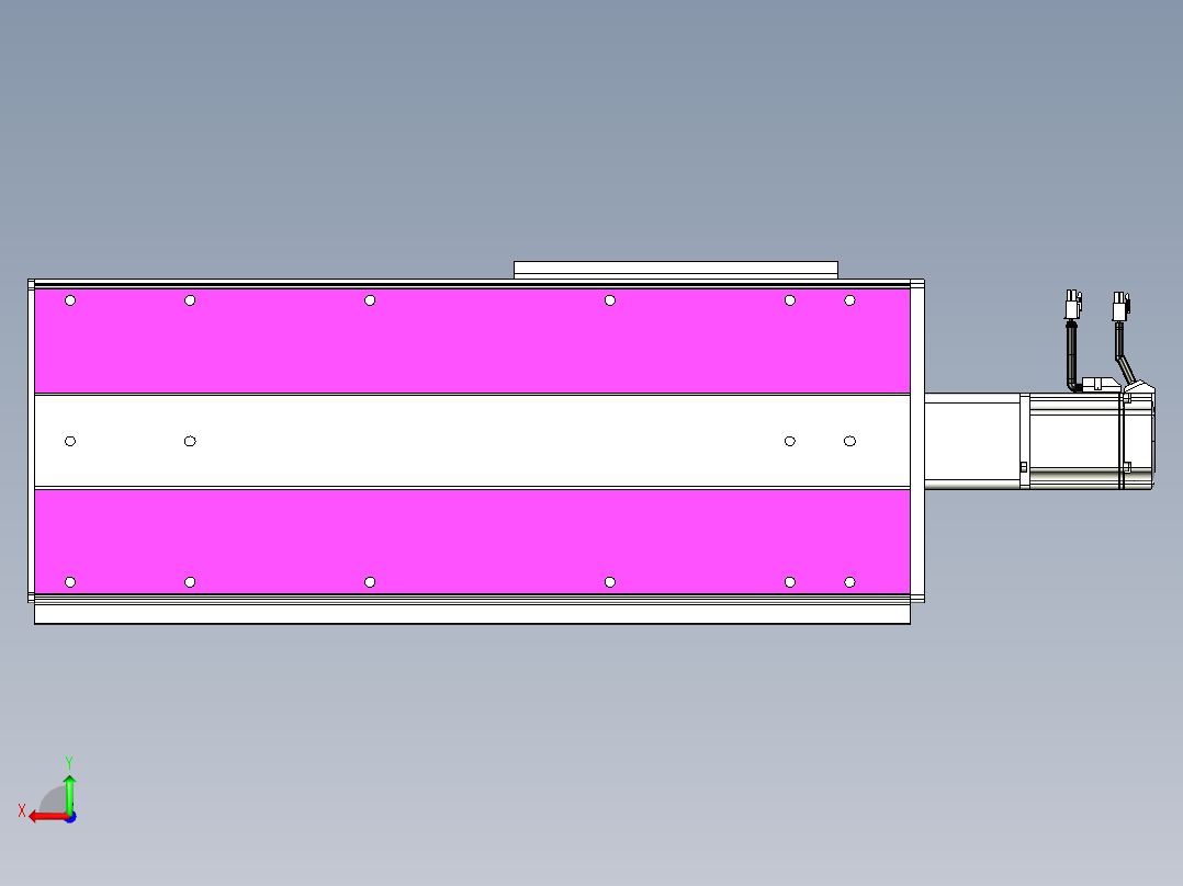 VF丝杆传动-一般环境VF27-Lxx-C-S350-BC-ZP75-C3后视图