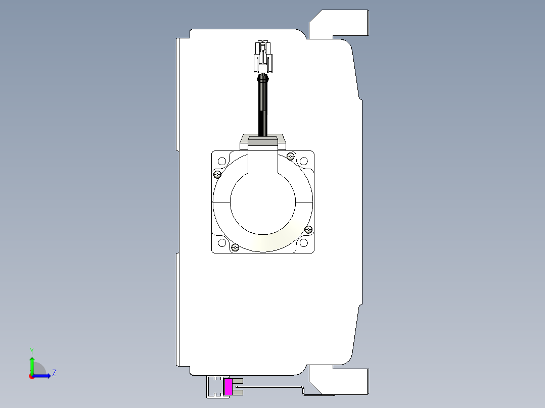 VF丝杆传动-一般环境VF27-Lxx-C-S350-BC-ZP75-C3左视图
