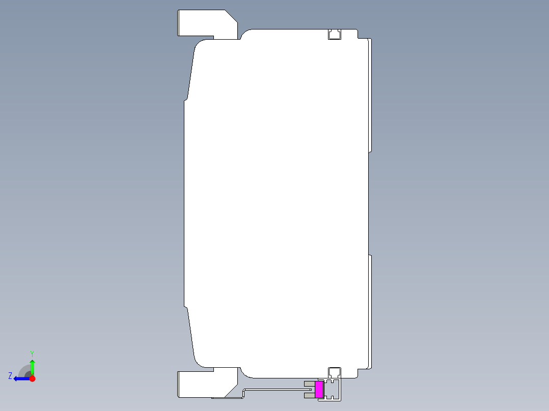 VF丝杆传动-一般环境VF27-Lxx-C-S350-BC-ZP75-C3右视图