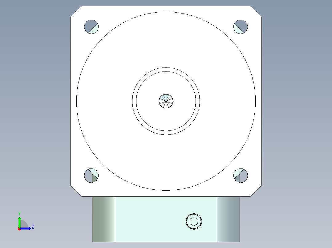直齿ZPLX240-L1 35-114.3-200-M12.stp左视图