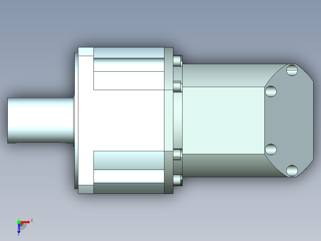 直齿ZPLX240-L1 35-114.3-200-M12.stp俯视图