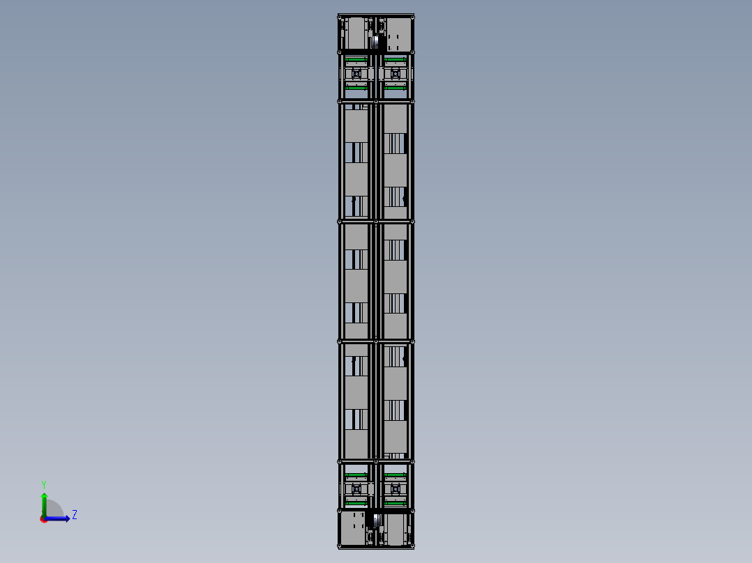 左右循环倍数链线sw21可编辑左视图