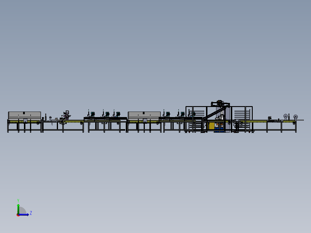 厅门板自动装配线sw19可编辑左视图