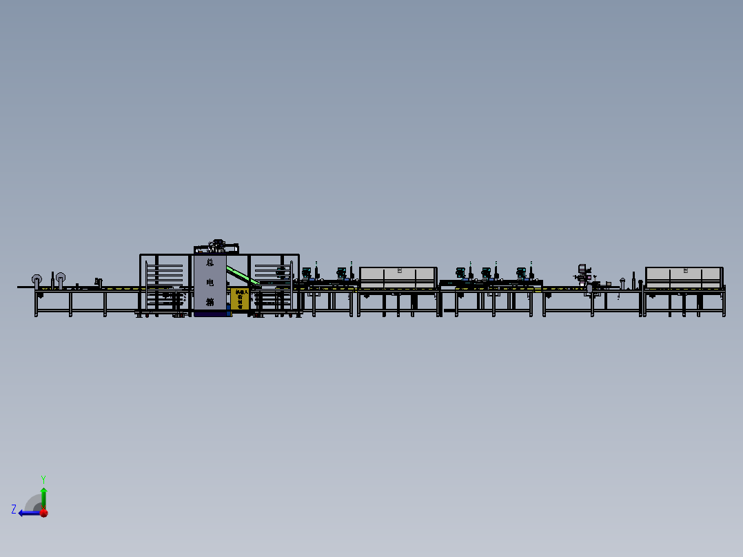 厅门板自动装配线sw19可编辑右视图