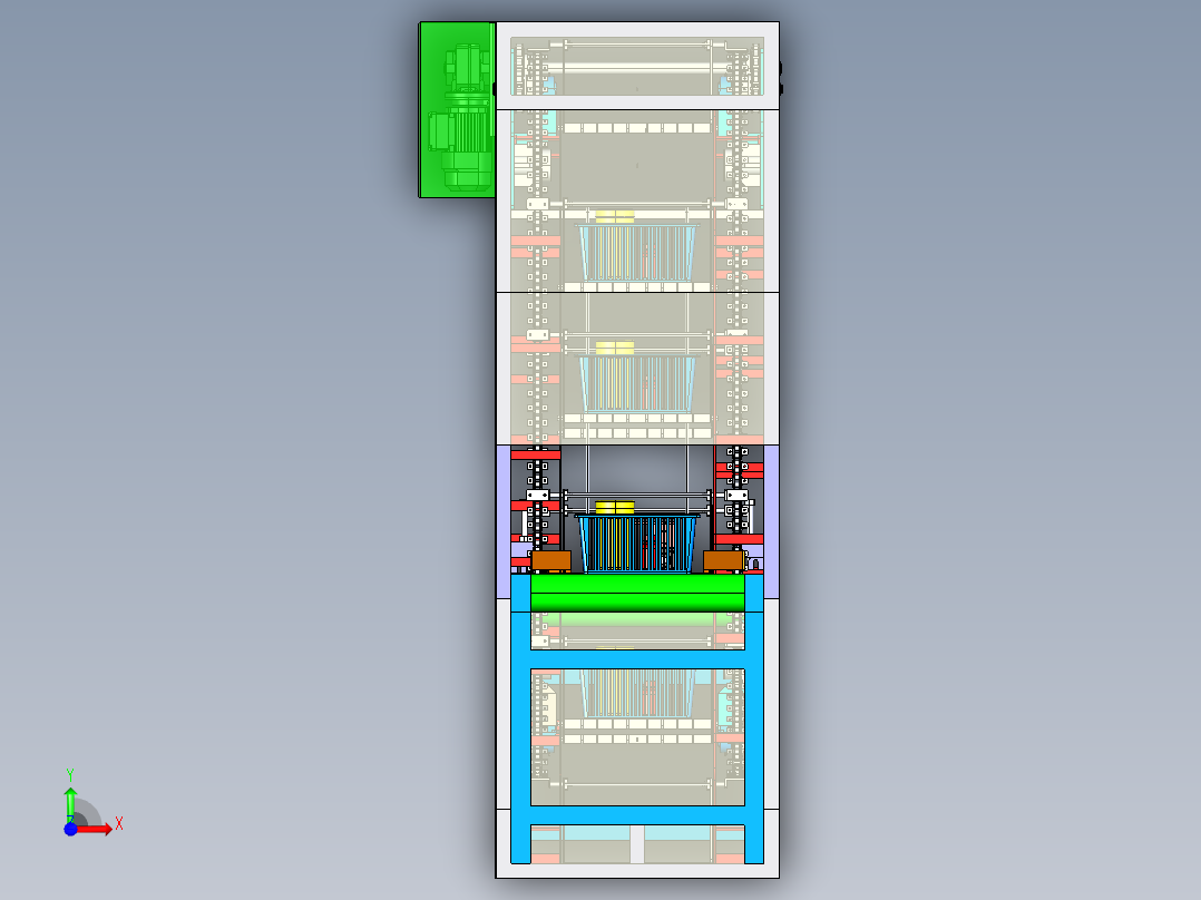吊篮提升机Catia前视图