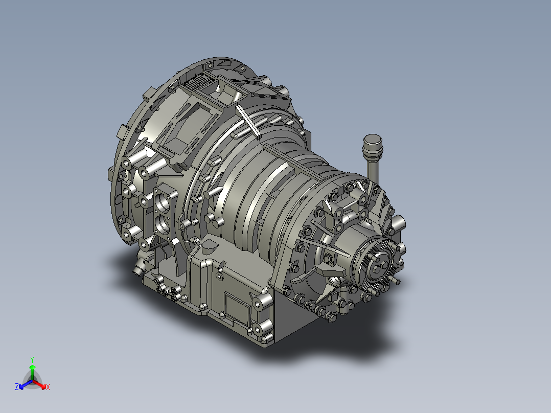 齿轮箱 Voith 4182正等轴测图