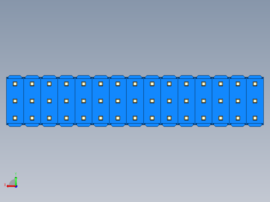 彩色公头100mil（2.54mm）系列-DS1021_blue_3x15p_100mil_Type43_rev1.0后视图