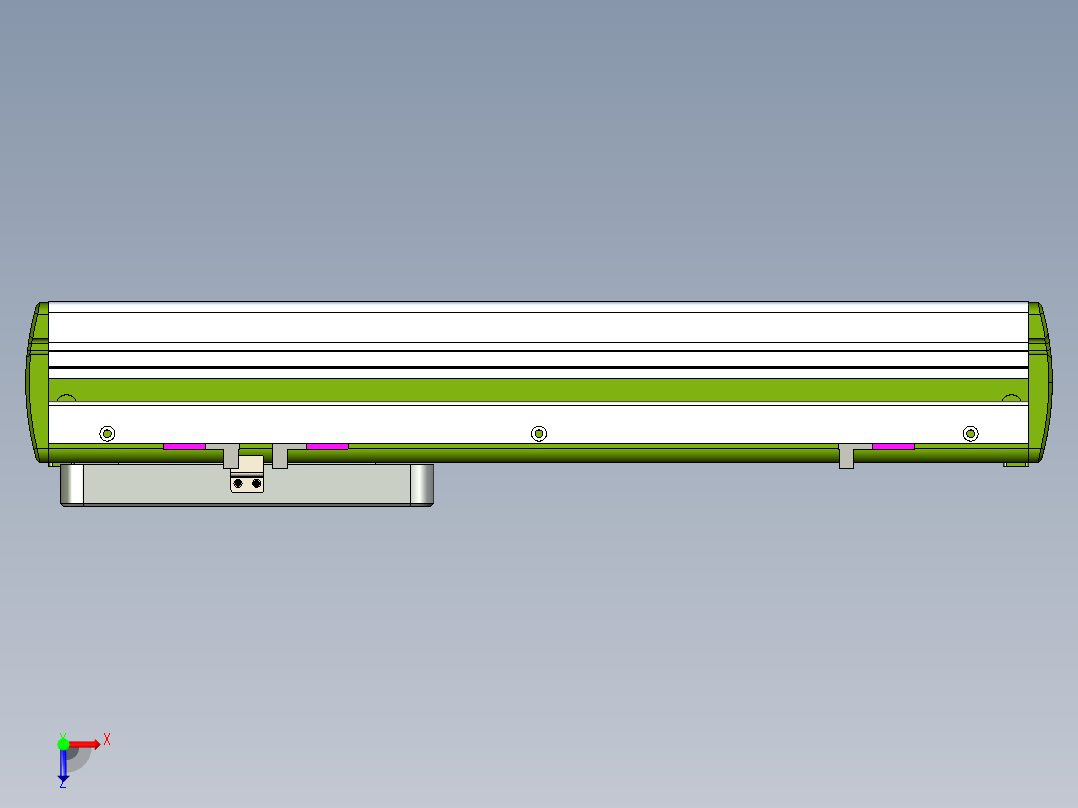 威洛博LC系列3d模型模组LC14S1Y-S250俯视图