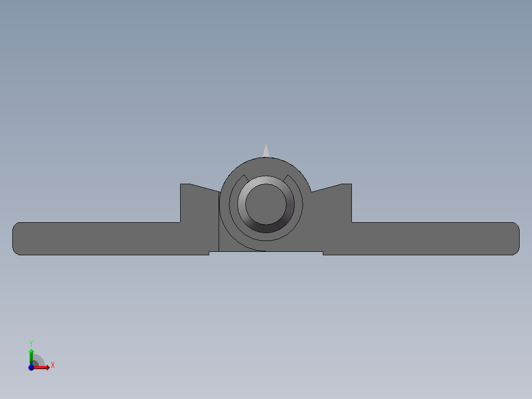 合页AKQ01-G-X-6263A-150(外形尺寸62-63 孔距36-37)铝合金本色前视图