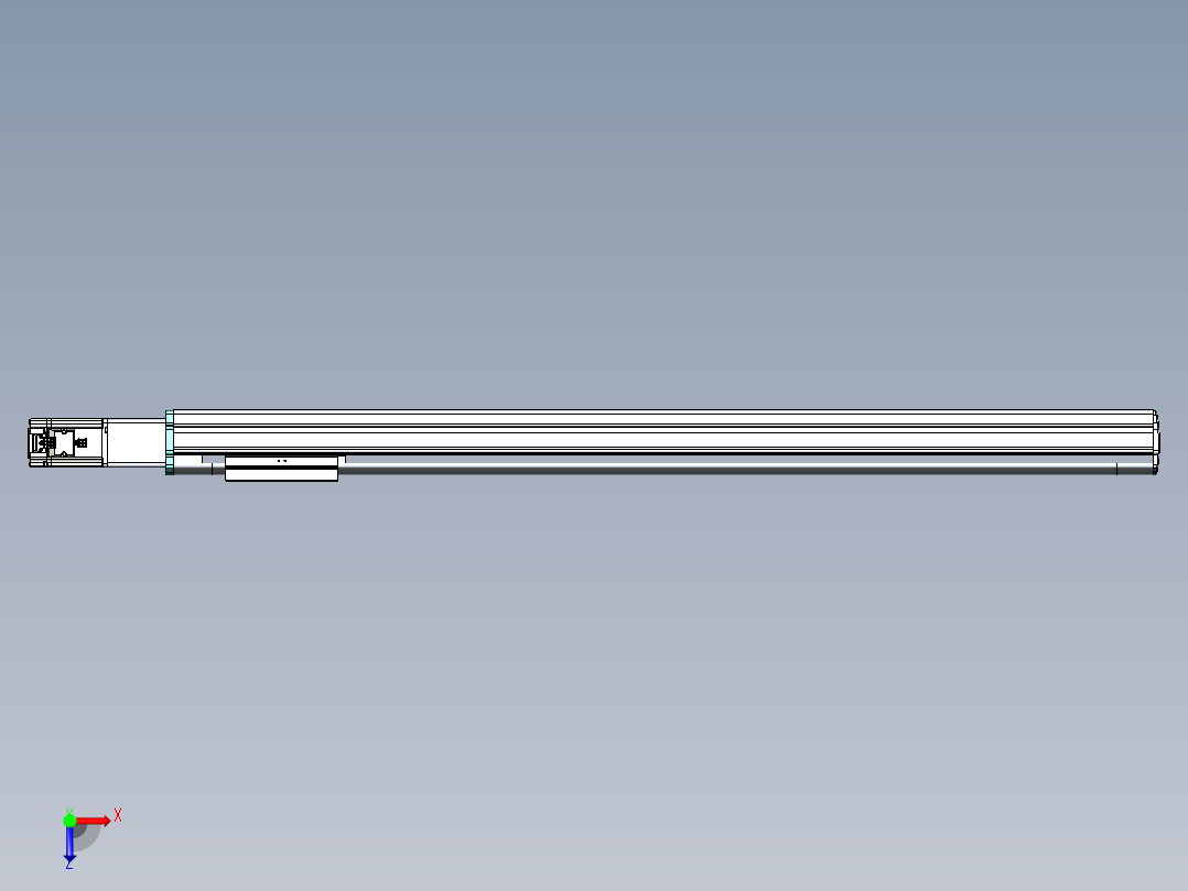 VF丝杆传动-一般环境VF14-Lxx-C-S950-BC-ZP40-C3俯视图