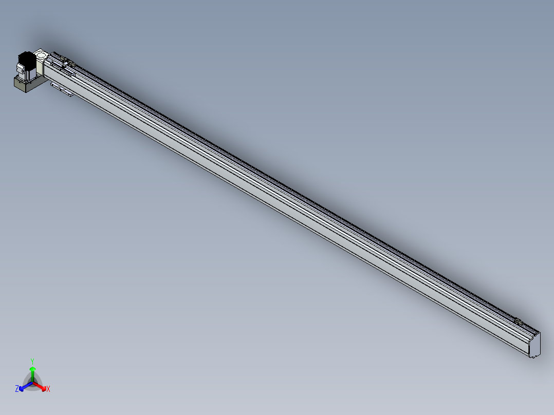 同步带滑台-半封闭B10H-L45-S2450-LU-P40-D3