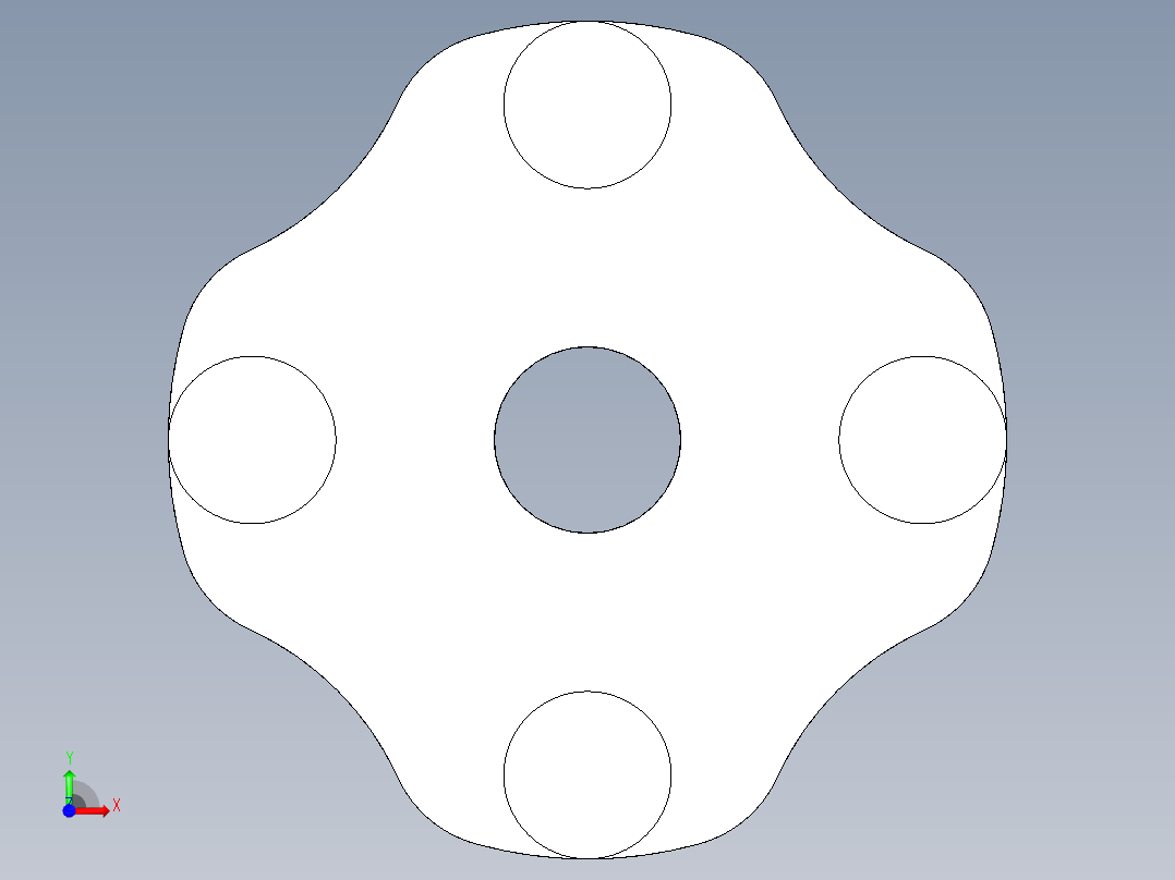 把手BK-3D多系列多零件图纸模型前视图