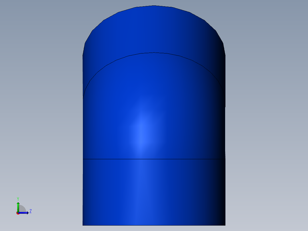 45度PVC弯头左视图