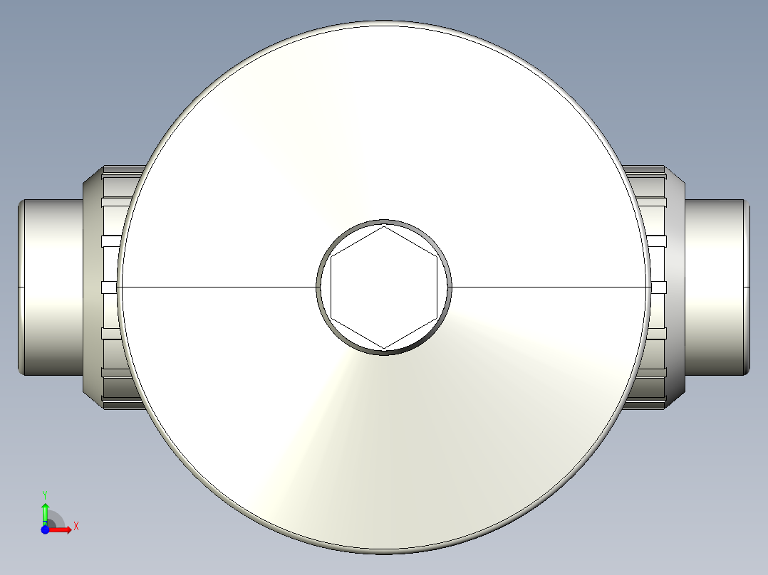 8DKMUACCP NO-DA 气动隔膜阀、常开型双作用，与溶剂焊接女性联盟结束，ASTM PVC-C系列前视图