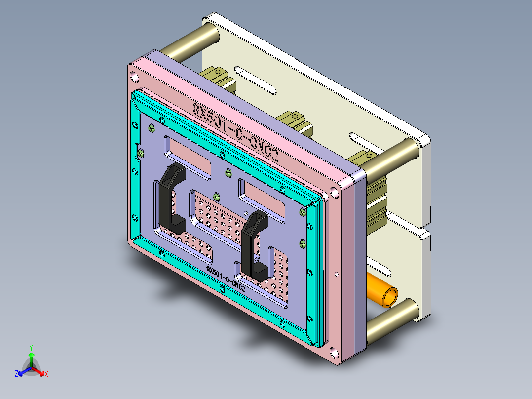GX501-C-CNC2-1014正等轴测图