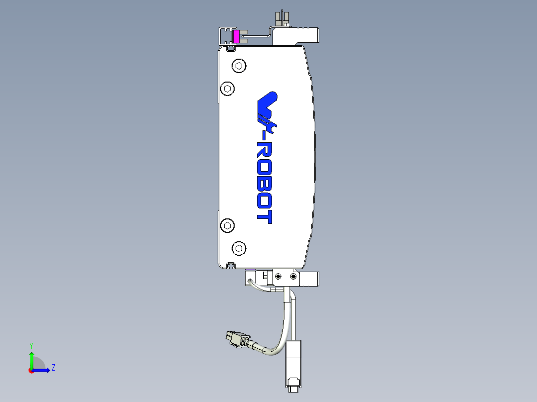 威洛博VL系列直线电机模组-2VL22H3-S1200左视图