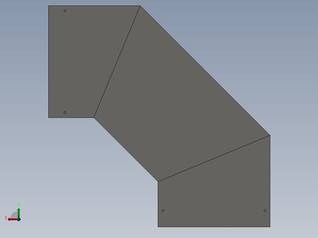 cable duct 90 deg elbow后视图