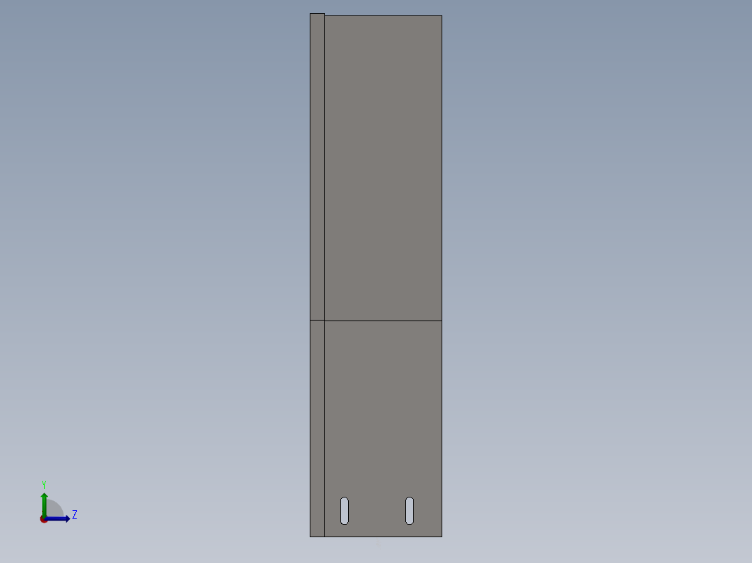 cable duct 90 deg elbow左视图