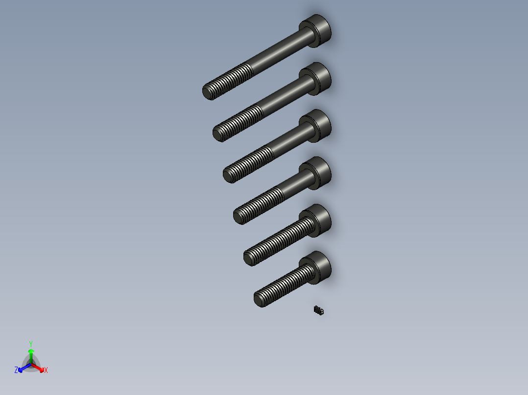 内六角头盖螺丝-M6