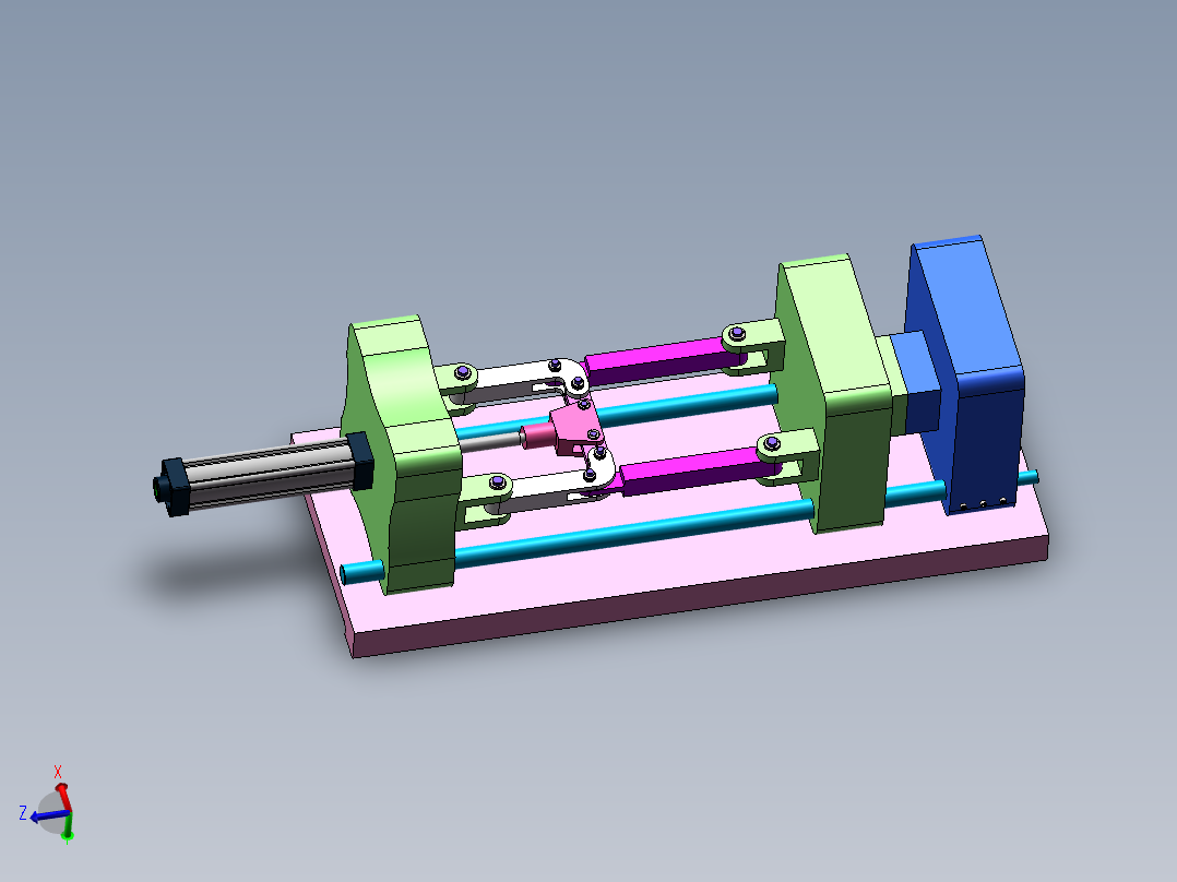 Q058-中型注塑机塑模装置结构设计【三维SolidWorks】