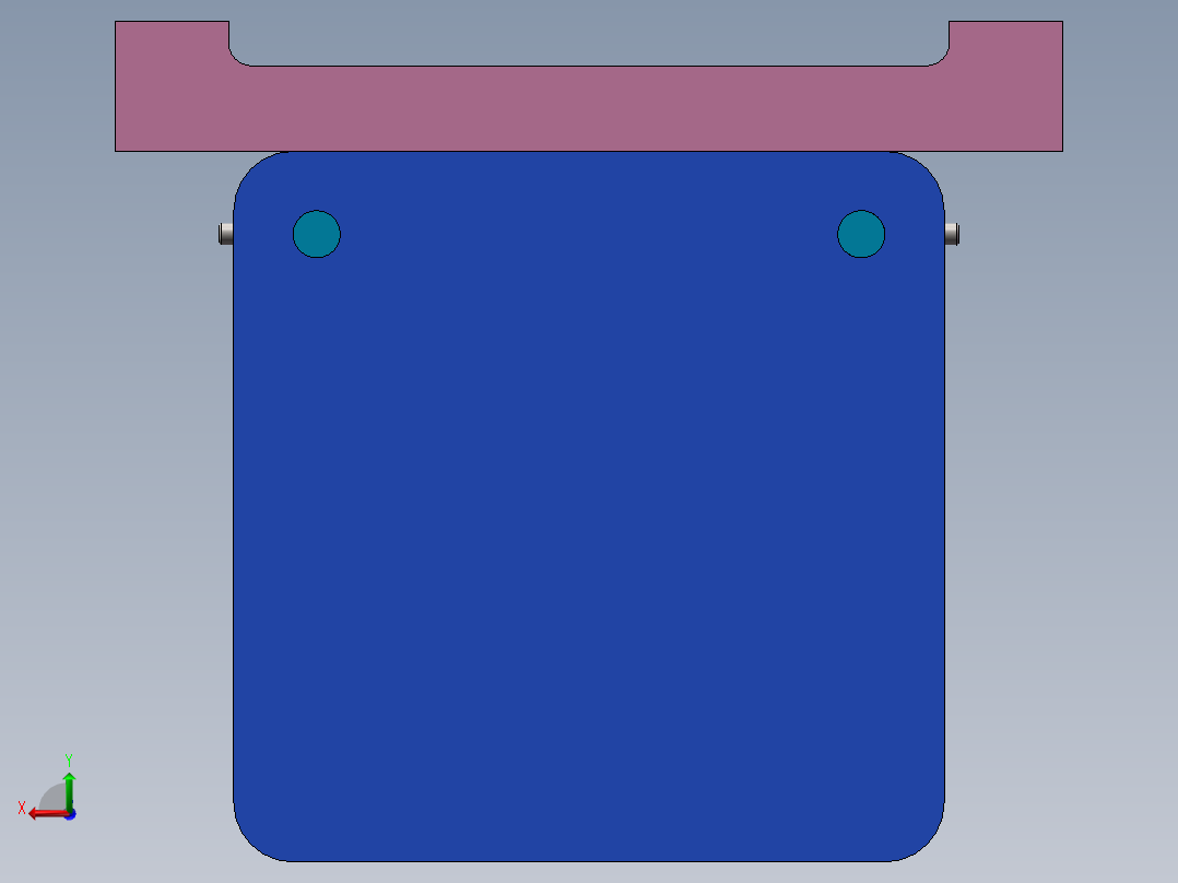 Q058-中型注塑机塑模装置结构设计【三维SolidWorks】后视图