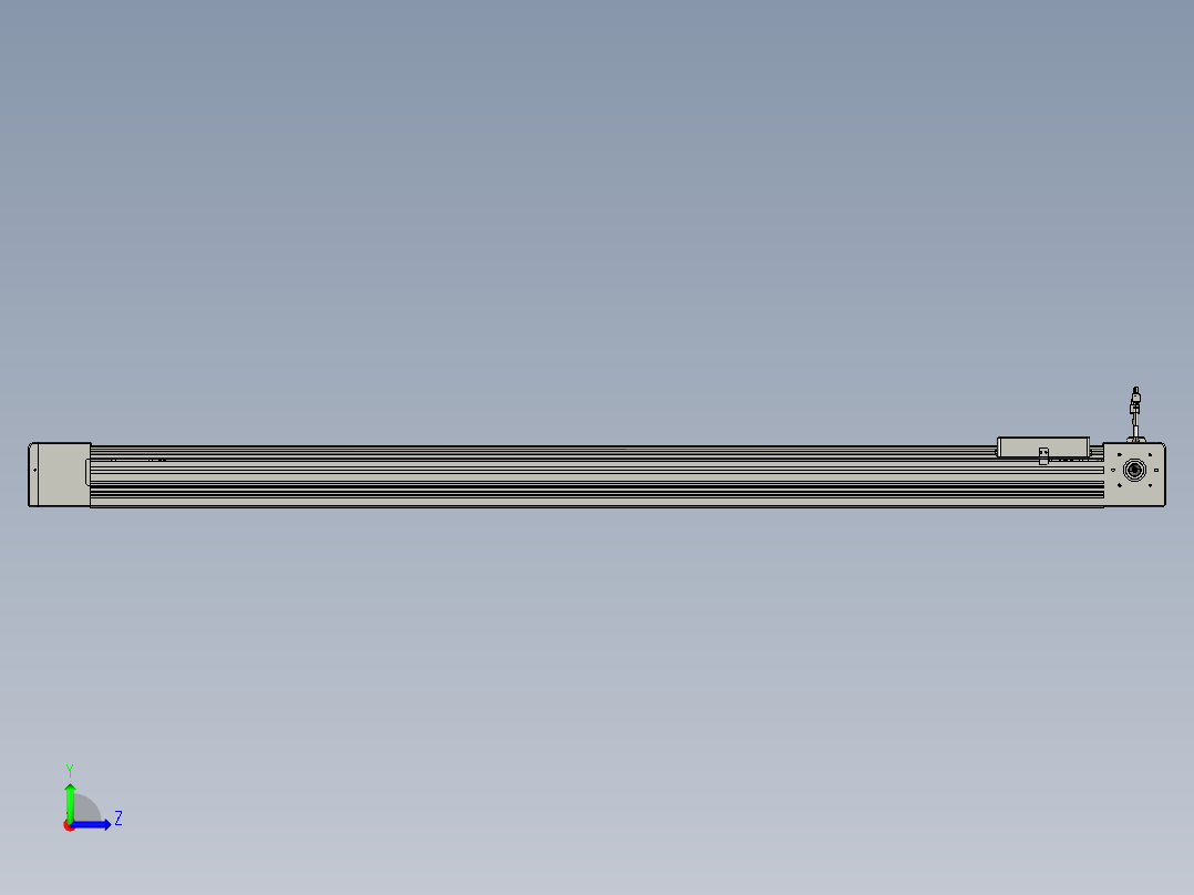 威洛博直线电机模组EB8-L200-S1450-L-P75-MS3左视图
