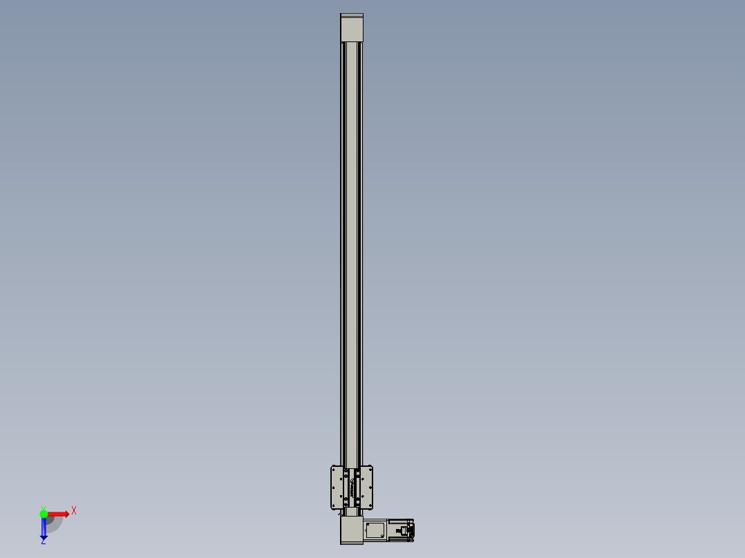 威洛博直线电机模组EB8-L200-S1450-L-P75-MS3俯视图